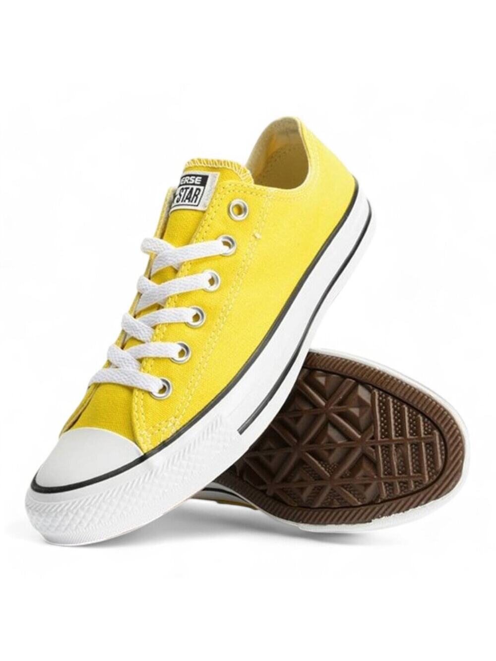 Converse Chuck Taylor All-Star Classic Yellow Sneakers Low Top Size W5.5 / M3.5